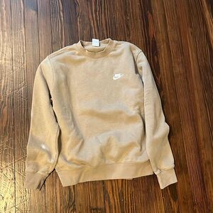Nike tan crewneck